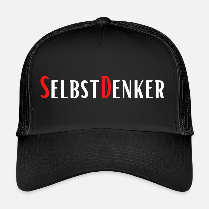 SelbstDenker - Trucker Cap - Schwarz/Schwarz