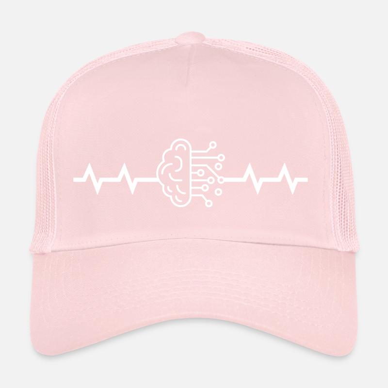 Heartbeat AI Artificial Intelligence Brain Network Trucker Cap