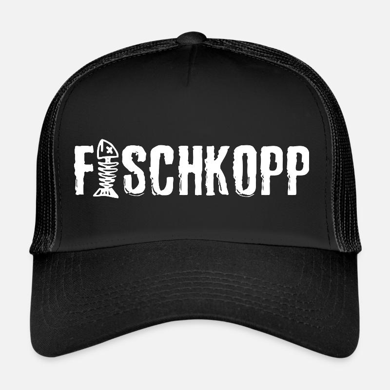 Fischkopp - Trucker Cap - Schwarz/Schwarz