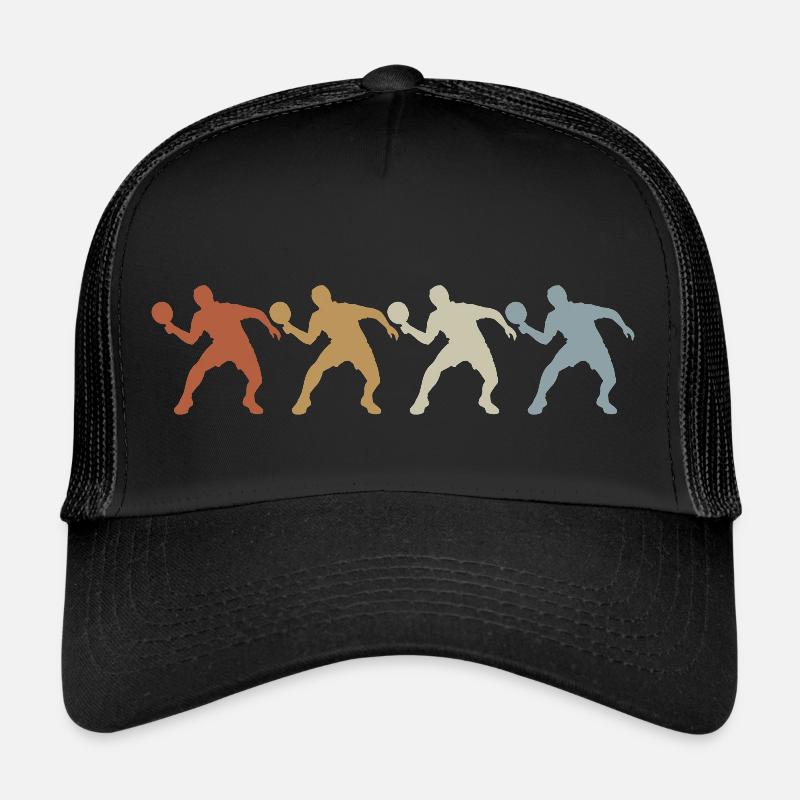 Table Tennis Player - Serve - Retro - Vintage Trucker Cap
