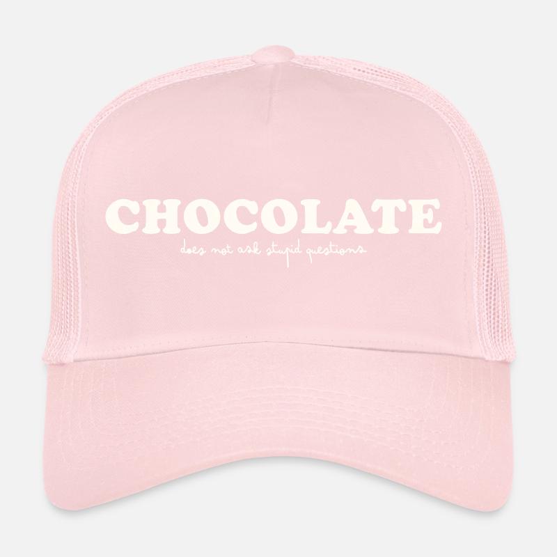 LE CHOCOLAT NE POSE PAS DE QUESTIONS STUPIDES Casquette trucker 