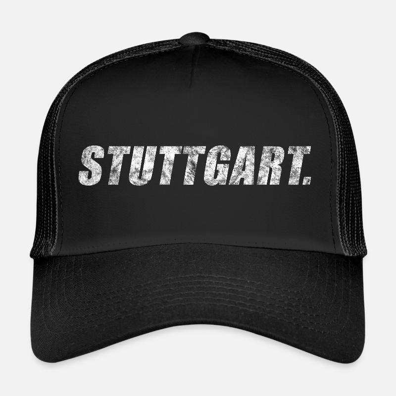 Stuttgart - Trucker Cap - Schwarz/Schwarz