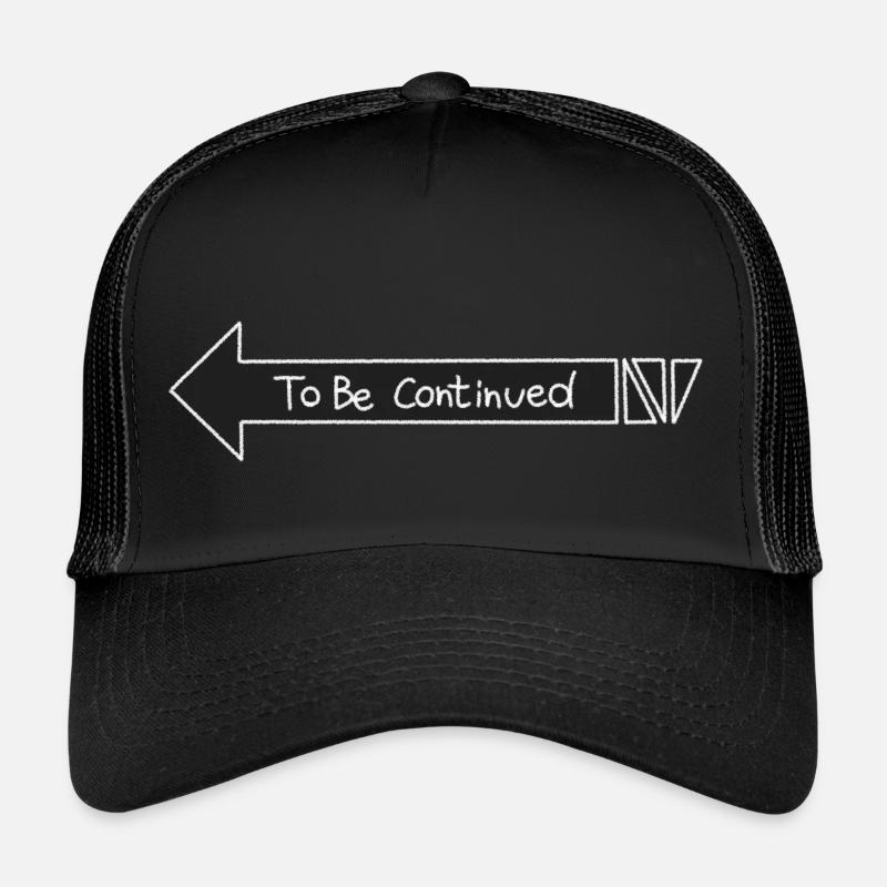 Zu zählen - Trucker Cap - Schwarz/Schwarz