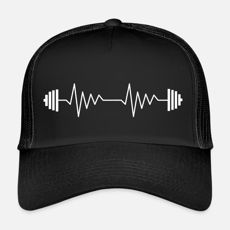 Langhantel-Herzschlag Trucker Cap