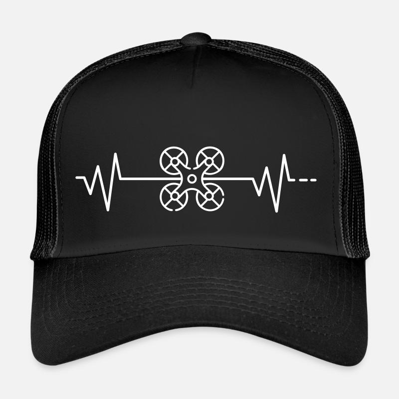 Heartbeat Drone Drone Pilot Quadcopter Mavic Casquette trucker 