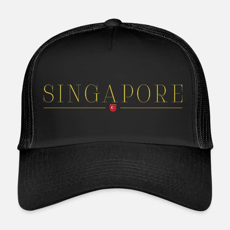 J’aime Singapour, T-shirt design de style élégance Casquette trucker 