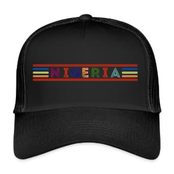 NIGERIA - Casquette trucker  - noir/noir - Devant