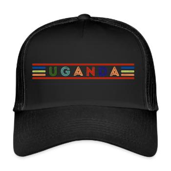 UGANDA - Trucker Cap - black/black - Front