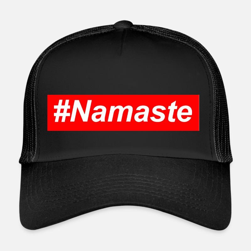 namaste - Trucker Cap - black/black