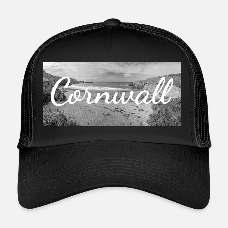 Lettrage rétro à Cornwall en Angleterre Casquette trucker 