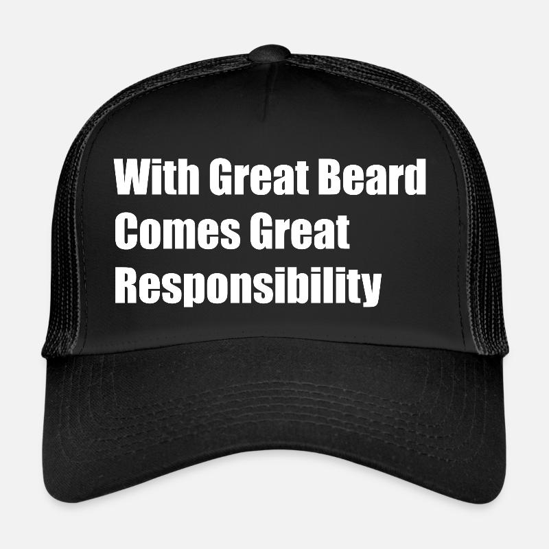 With great Beard, Funny phrase. An ideal gift idea Casquette trucker 