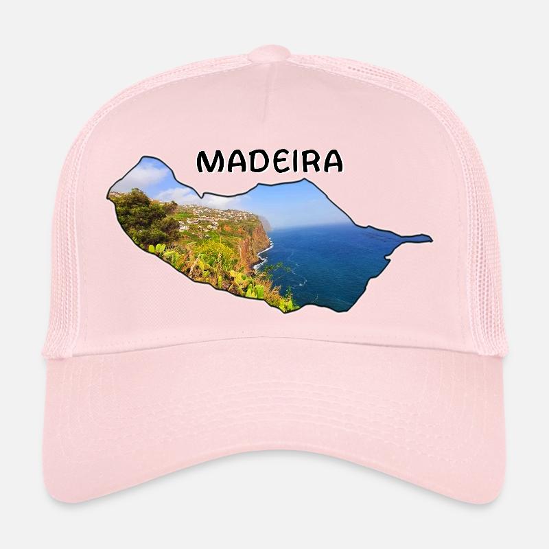 Madeira map Trucker Cap