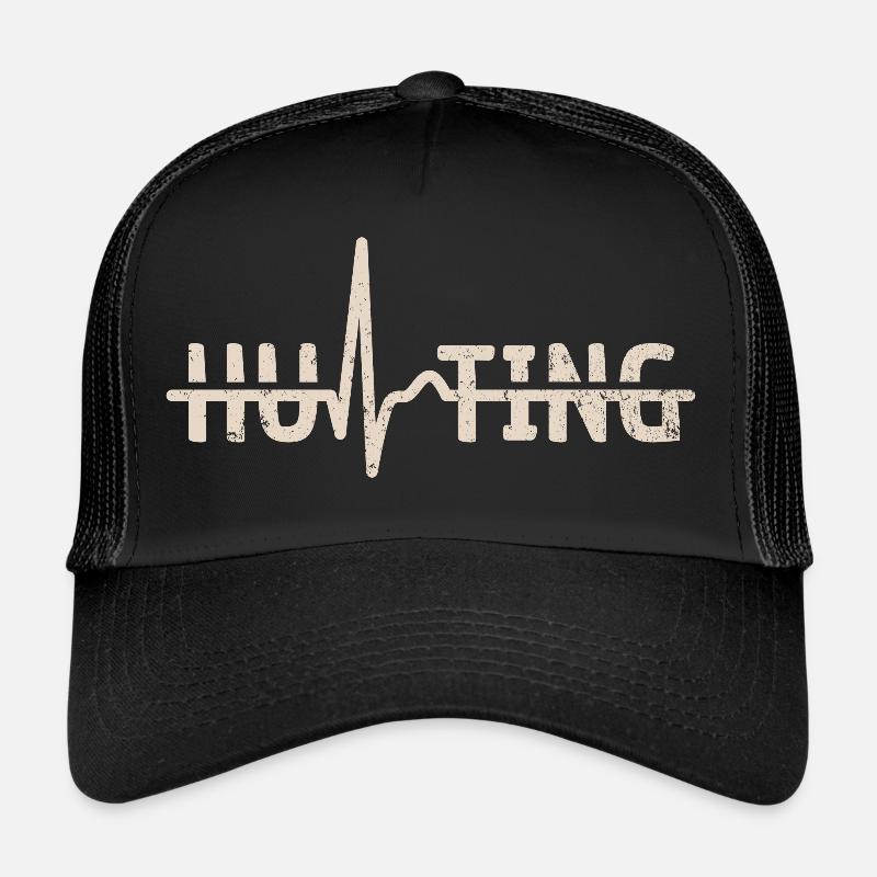 Hunter - Heart Curve - Pulse with ECG - Hunting - Hunting Trucker Cap