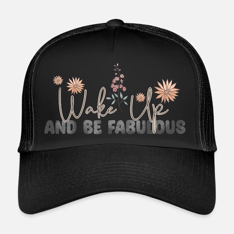 Selbstliebe Selbstbewusstsein Inspiration Energie - Trucker Cap - Schwarz/Schwarz