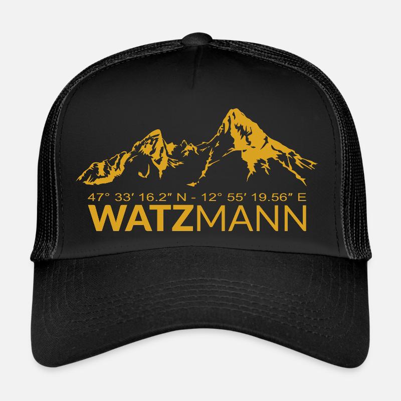 Coordonnées GPS Watzmann Latitude Longitude Casquette trucker 