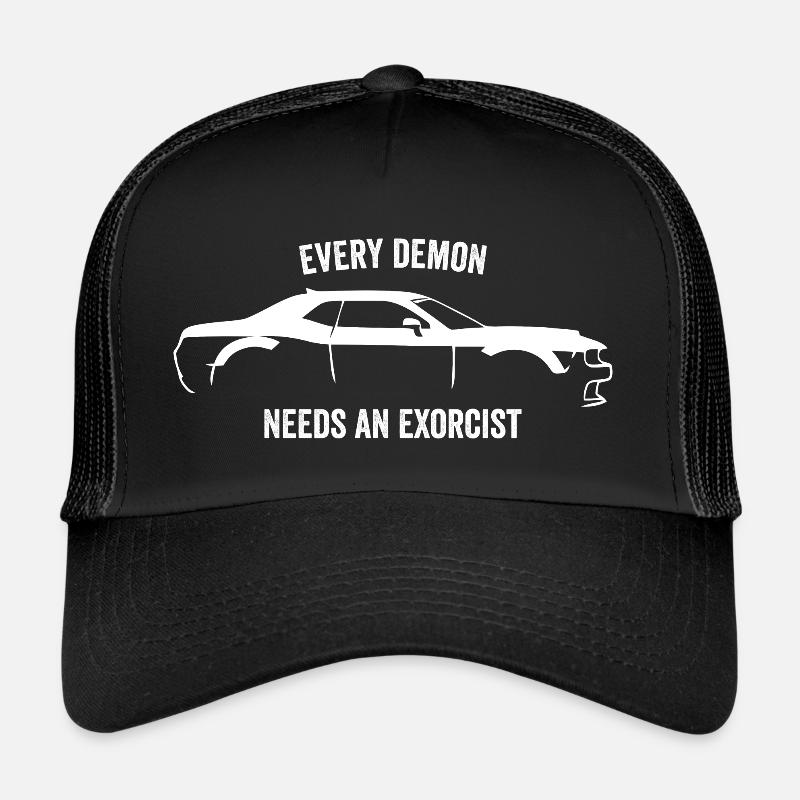 CHALLENGER DEMON SLOGAN Trucker Cap