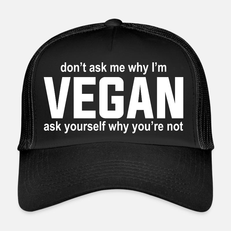 Idée cadeau végétalien pour les végétaliens Casquette trucker 