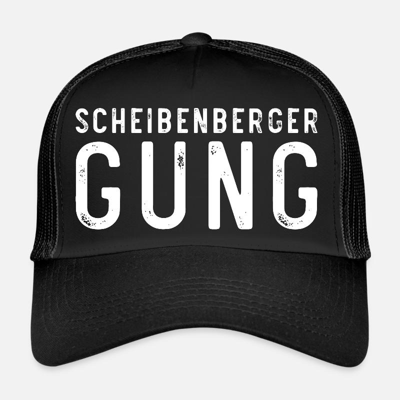Scheibenberger Gung - Trucker Cap - Schwarz/Schwarz
