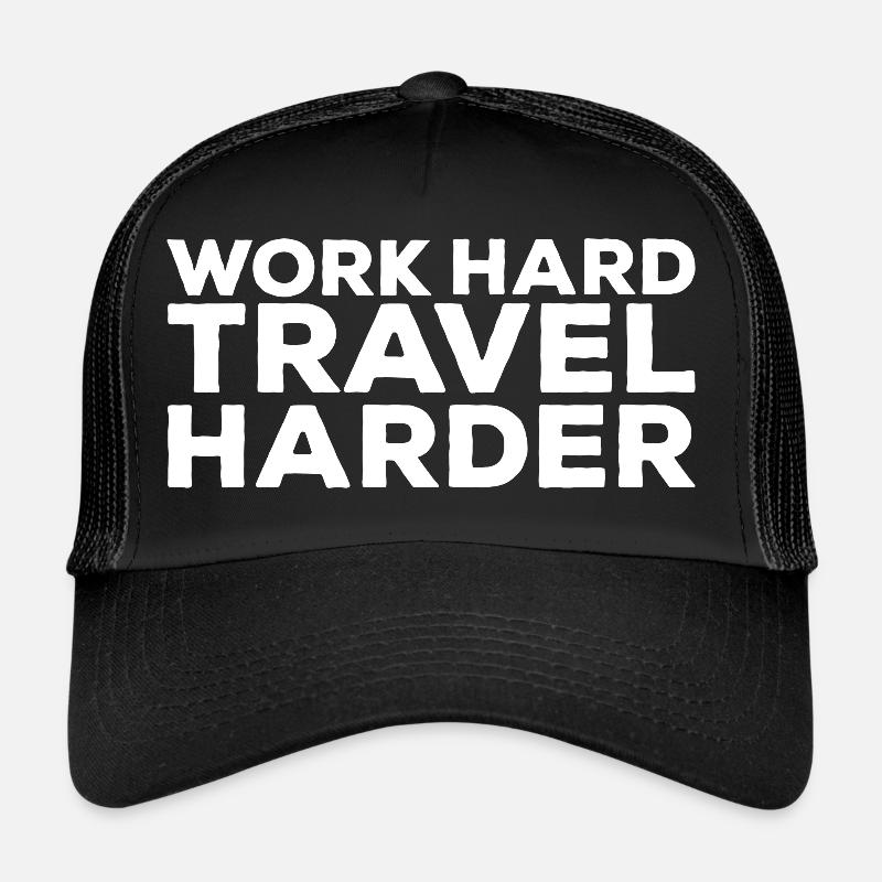 Work Hard Travel harder Digital Nomads World Tour Trucker Cap