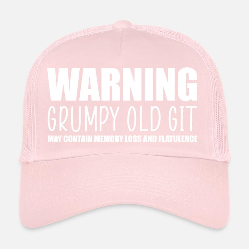 Warnung mürrischer alter Git Trucker Cap