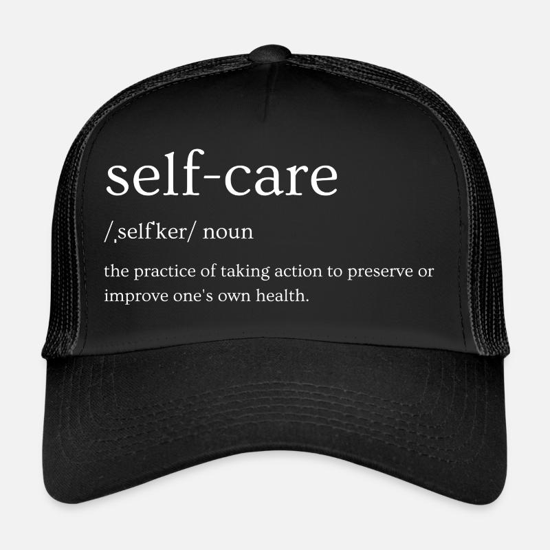 self-care - Trucker Cap - Schwarz/Schwarz