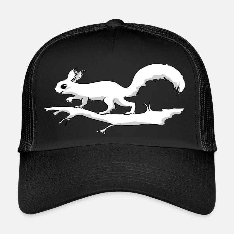 Écureuil tricolore Casquette trucker 