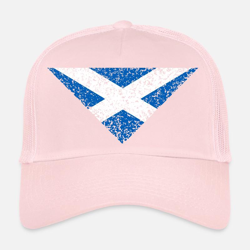 Triangle du drapeau de l’Écosse Casquette trucker 
