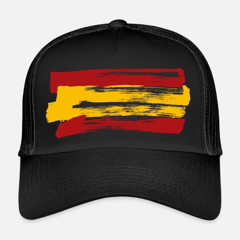 Spanien - Trucker Cap - Schwarz/Schwarz