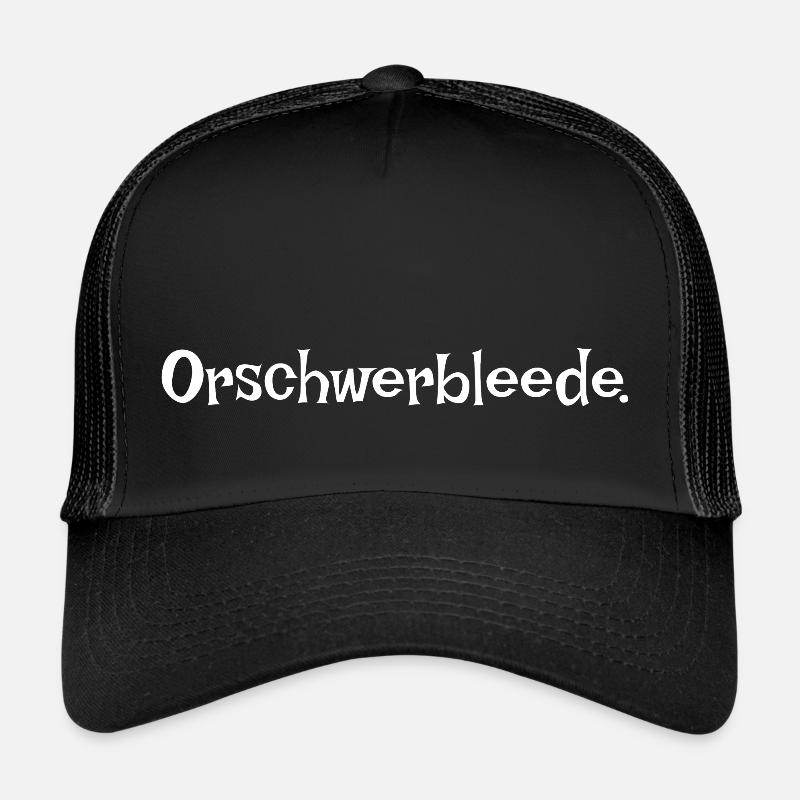 Orschwerbleede Saxon Saxon dialect Ossi Trucker Cap