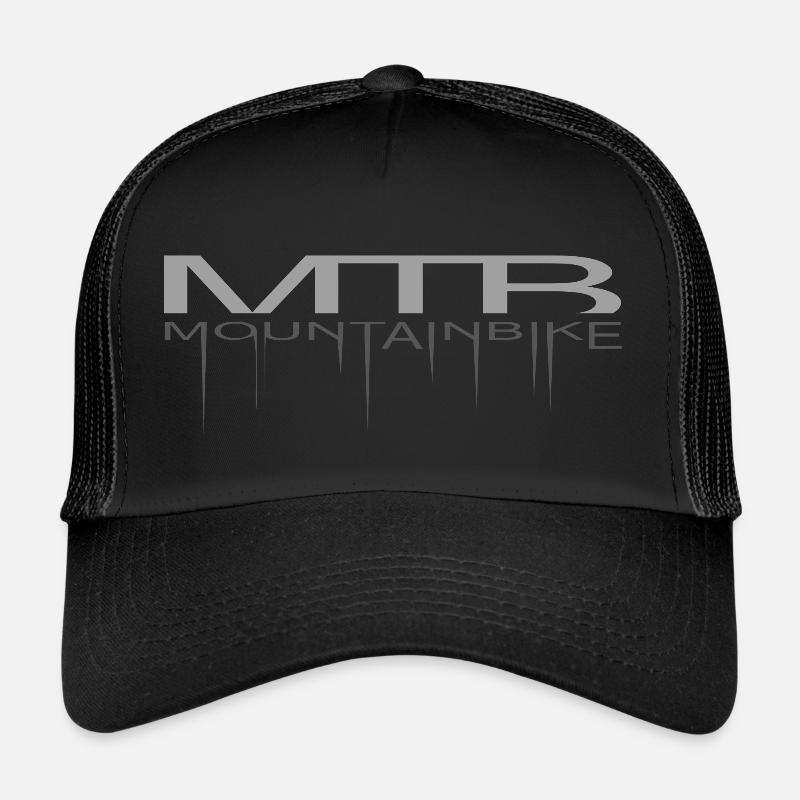 MTB verlaufen - Trucker Cap - Schwarz/Schwarz