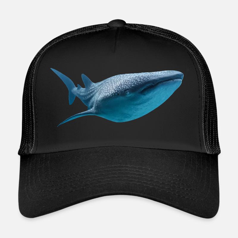 Whale Shark - Trucker Cap - black/black