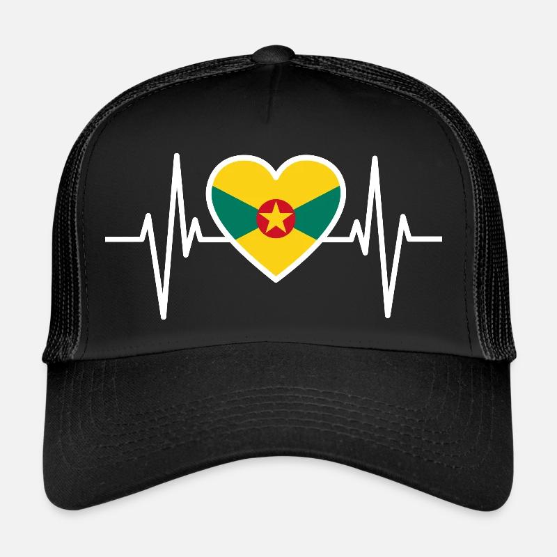 Grenade Drapeau Créole Antilles Cadeau Casquette trucker 