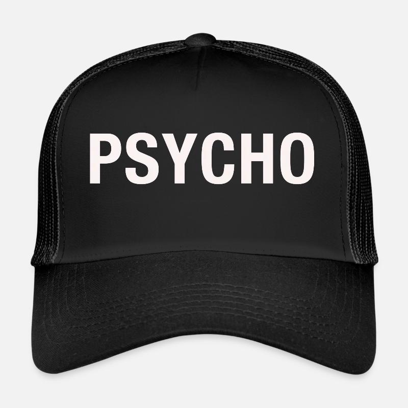 Psycho - Trucker Cap - black/black