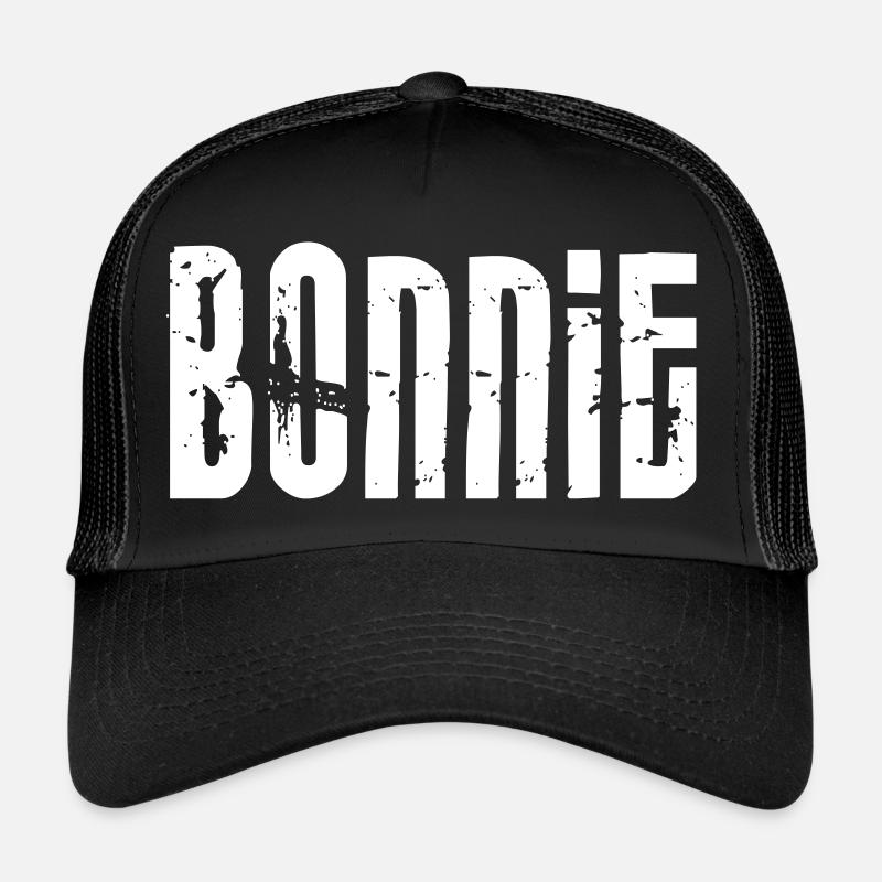 BONNIE & CLYDE partner look - Trucker Cap - black/black