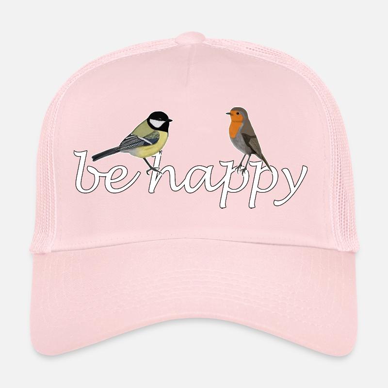 Be Happy Bird Robin Grand Design Casquette trucker 