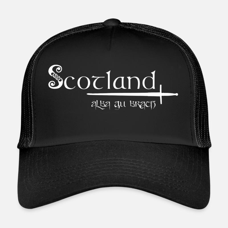 Schottland - Trucker Cap - Schwarz/Schwarz