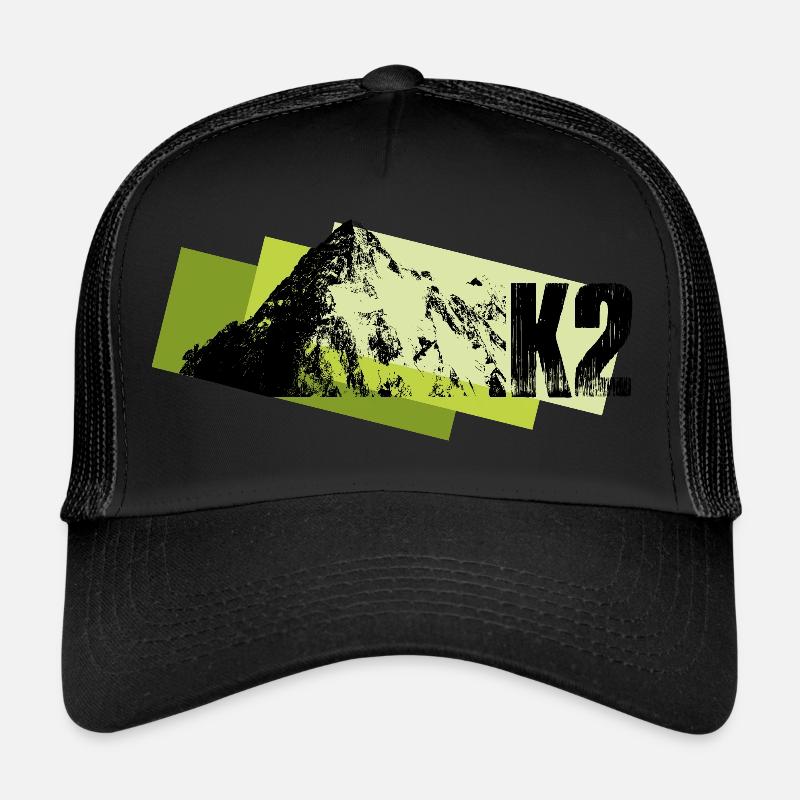K2 - Trucker Cap - Schwarz/Schwarz