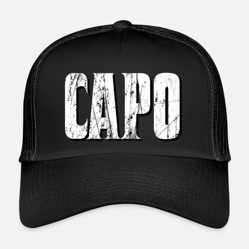 capo - Casquette trucker  - noir/noir