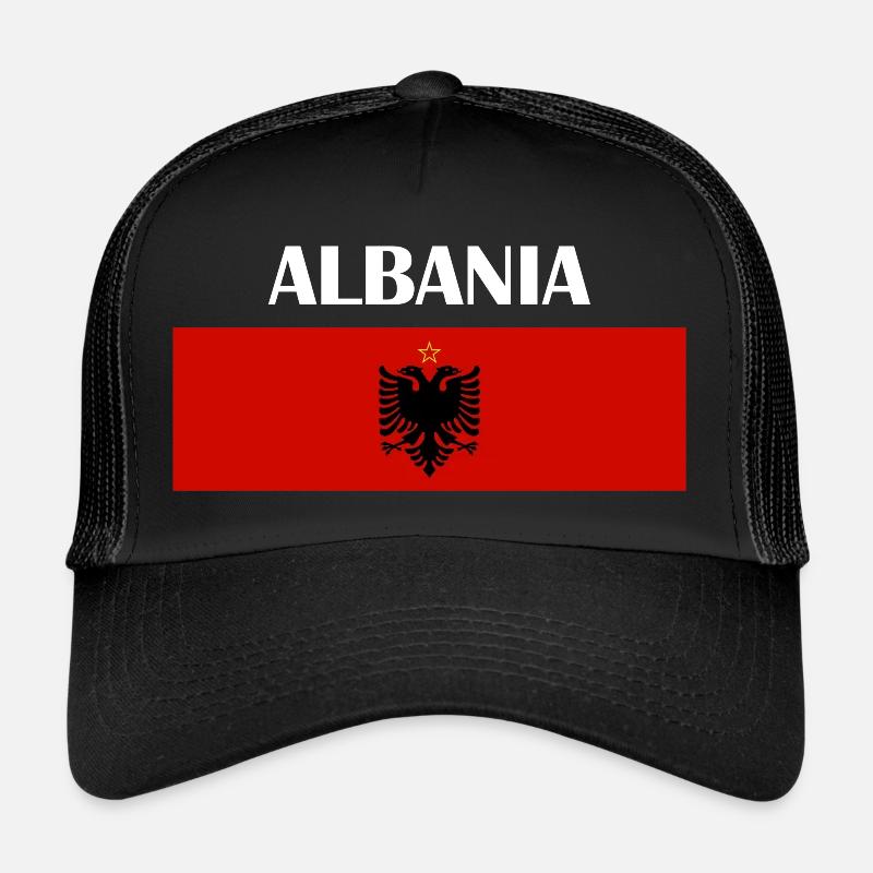 Albania - Trucker Cap - Schwarz/Schwarz