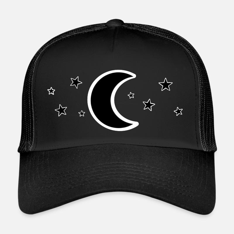 Moon and Asterisks Trucker Cap