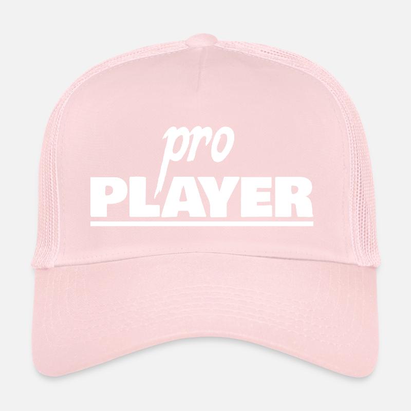 PRO PLAYER blanc, unisexe Casquette trucker 
