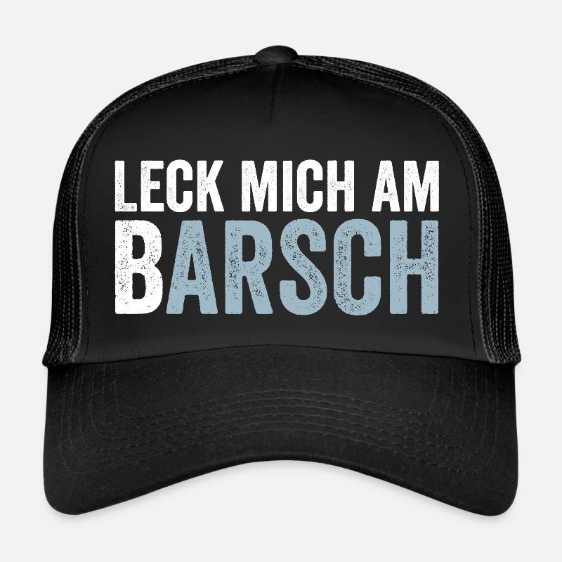 Leck mich am Barsch Lustiger Angler Spruch Trucker Cap
