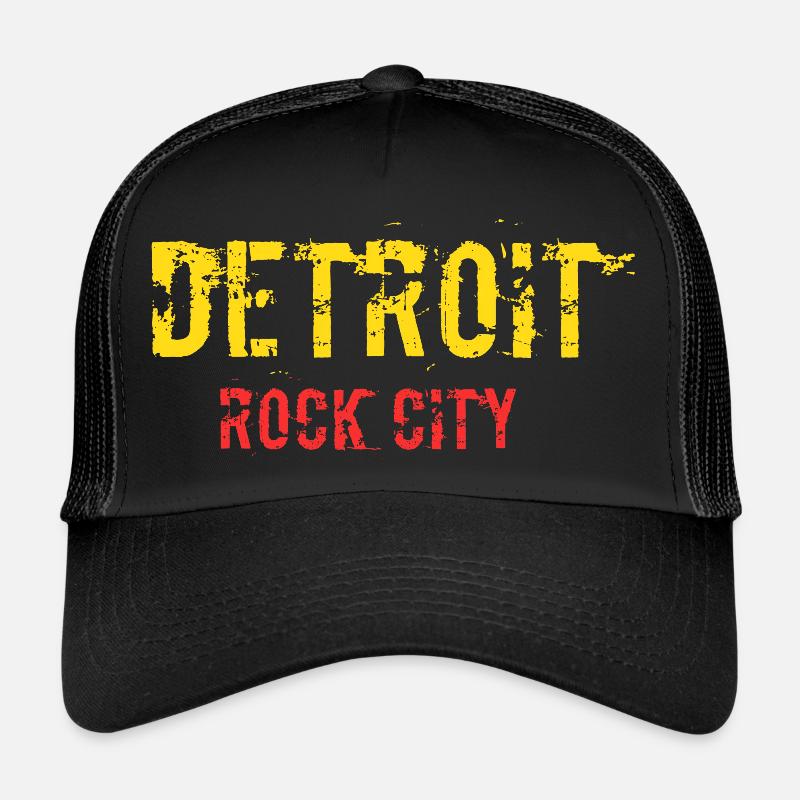 Detroit design - Casquette trucker  - noir/noir