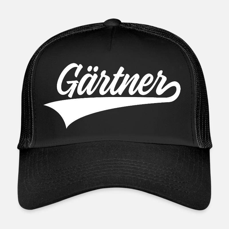 GÄRTNER GARTEN - Trucker Cap - Schwarz/Schwarz