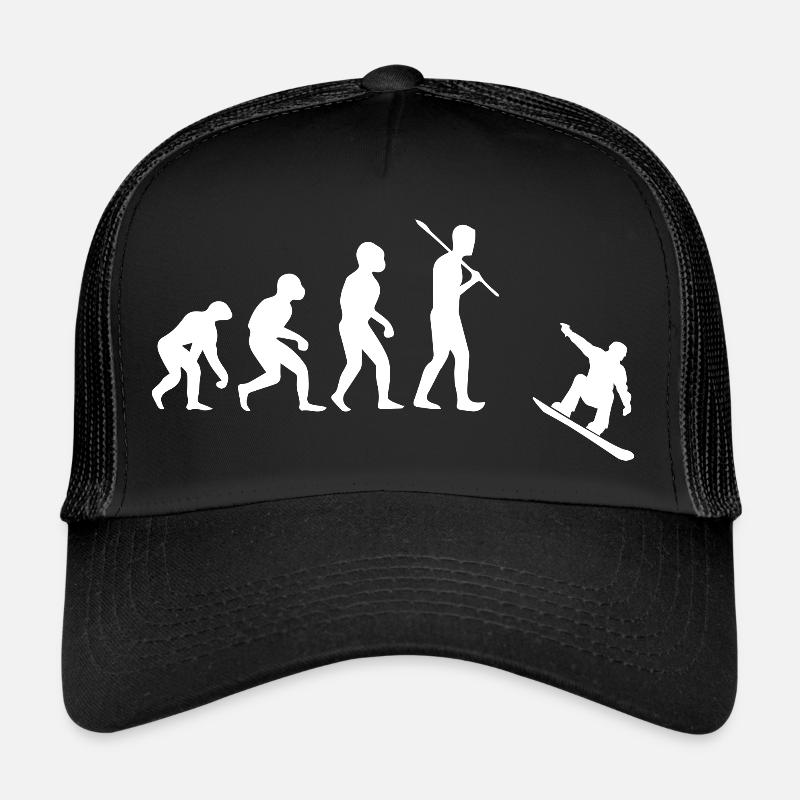 Snowboard Snowboarder - Trucker Cap - black/black