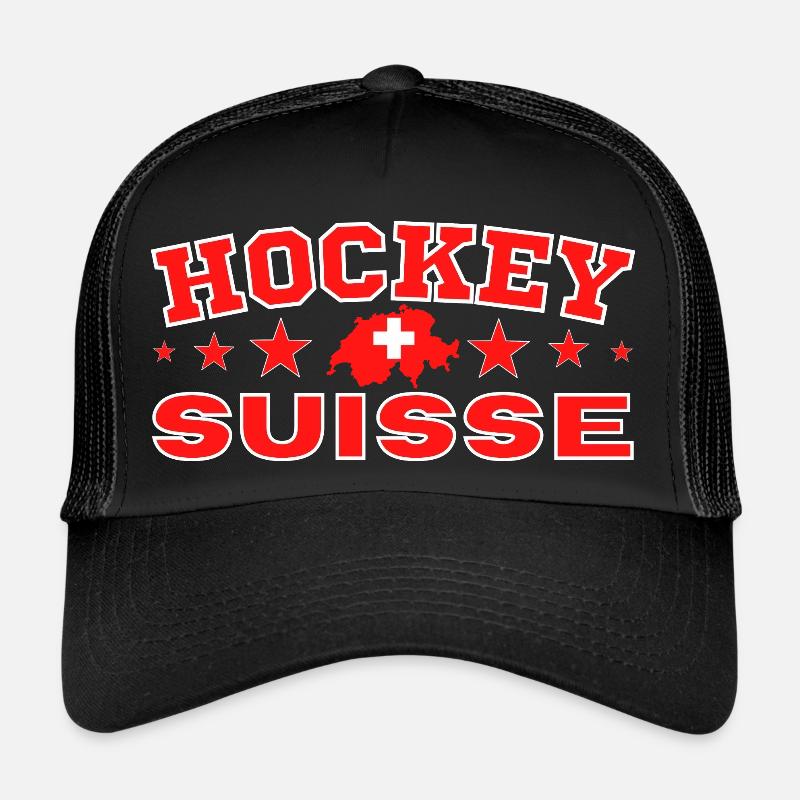 Eishockey Schweiz originelle Geschenkidee Trucker Cap
