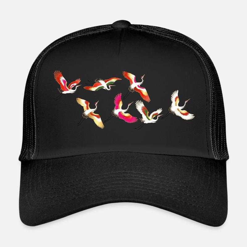 Grues - Casquette trucker  - noir/noir