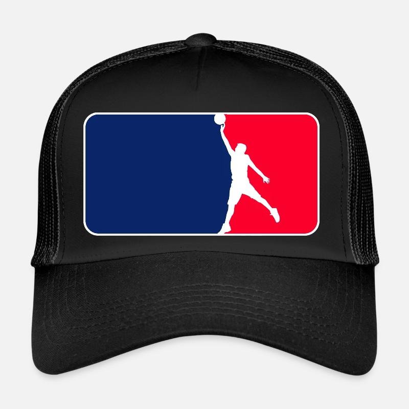 Basketball Logo - Trucker Cap - Schwarz/Schwarz