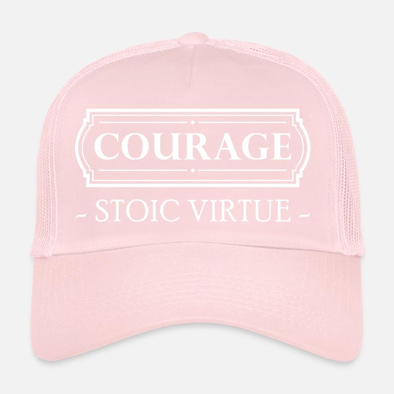Stoicism Gift Stoic Virtue Courage Courage Trucker Cap