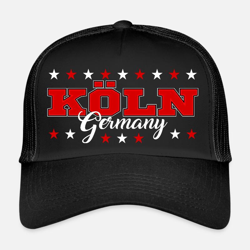 Köln - Trucker Cap - Schwarz/Schwarz